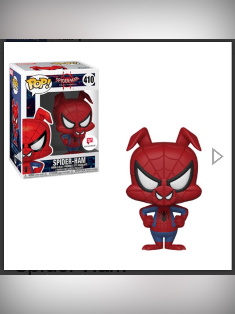Vaulted 2018 Walgreens Exclusive Spider-Ham Funko Pop in Pop Protector